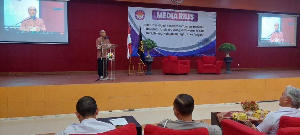 KNKT Sampaikan Kronologis Kecelakaan Bus di Guci Tegal