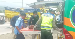 Satlantas Polres Brebes Gelar Simulasi Penanganan Kecelakaan, Warga Mengira Betulan