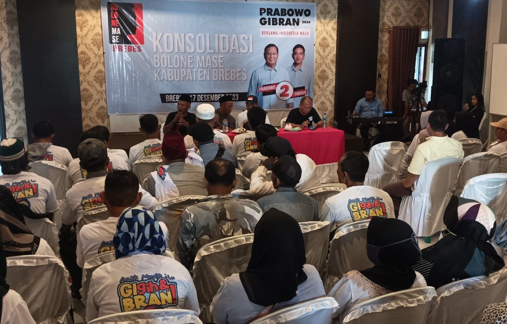 Bolone Mase Brebes Selatan Siap All Out Menangkan Prabowo-Gibran