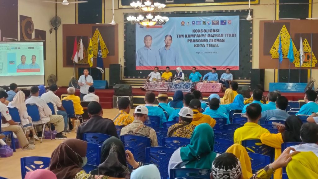 TKD Kota Tegal Petakan Dukungan Suara Prabowo Gibran