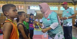 Puluhan Atlet Senam Junior Berlaga di Kejurkab Persani Brebes