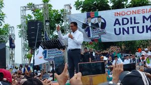 Kampanye di Brebes, Anies Baswedan Disambut Sholawat Asyghil