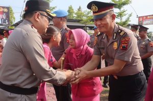 42 Personel Polres Tegal Kota Naik Pangkat, Enam Personel Purnatugas