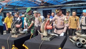 Polres Tegal Musnahkan Ratusan Knalpot Brong