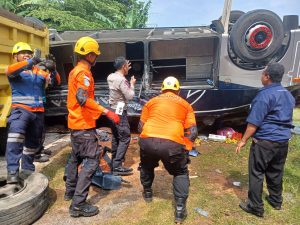 Insiden Bus New Shantika Terjun di Tol Pemalang, Berikut Data Korbannya