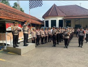 19 Bintara Remaja Ikuti Tradisi Pembaretan Polres Tegal