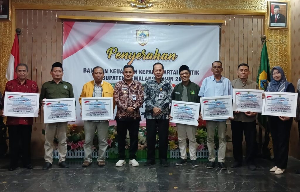 Tujuh Parpol Dapat Bantuan dari Pemkab Pemalang