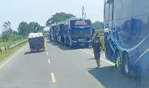 Bus Rombongan Wisata SMK Kecelakaan di Jalur Prupuk-Ketanggungan