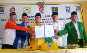 Jelang Pilkada Tegal, Golkar dan 4 Parpol Deklarasikan Koalisi Bersama