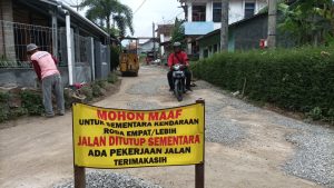 Jalan Pagenjahan Ditutup Empat Hari untuk Perbaikan