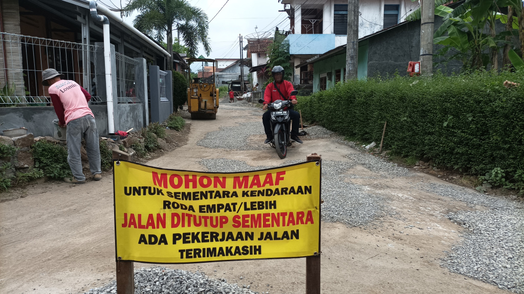 Jalan Pagenjahan Ditutup Empat Hari untuk Perbaikan