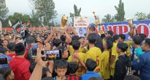 Kesebelasan Porwa Winduaji Juara Turnamen Karang Taruna Cup 2024