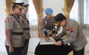 Sejumlah Perwira Polres Tegal Kota Dimutasi
