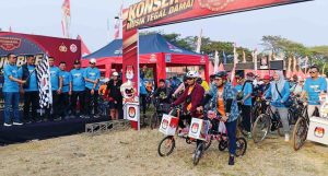 Ratusan Goweser Ramaikan Sosialisasi KPU Kabupaten Tegal