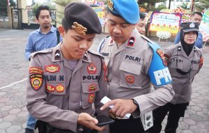Usai Apel, Hp Personel Polres Tegal Kota Dirazia