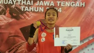Atlet Muaythai Kota Tegal Raih Medali Emas di Kejurprov Jateng