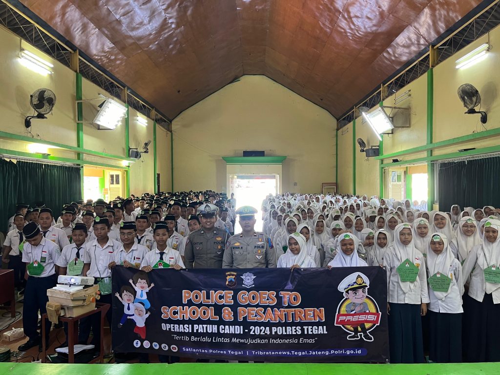 Polres Tegal Gelar Sosialisasi Tertib Lalu Lintas di MAN 1 Tegal