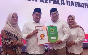 Mansur – Bobby Resmi Diusung Gerindra dan PPP jadi Balon Bupati dan Wakil