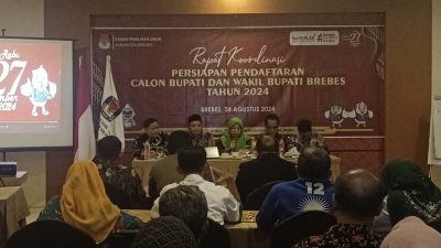 KPU Brebes Rakor Persiapan Pendaftaran Cabup dan Cawabup, Ini Teknisnya
