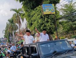 Ribuan Pendukung Kawal H Ischak-Kholid Daftar ke KPU Kabupaten Tegal