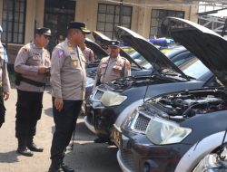 Jelang Pemilukada, Kendaraan Operasional  Polres dan Polsek Dipastikan Prima