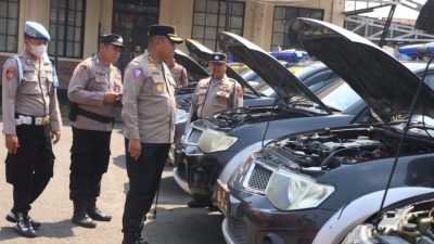 Jelang Pemilukada, Kendaraan Operasional  Polres dan Polsek Dipastikan Prima