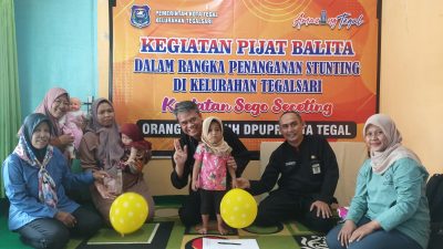 Jadi Bapak Asuh, DPUPR Terapkan Pijat Tuina Atasi Stunting di Kelurahan Tegalsari