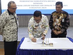 Dua Aset Pemkab Brebes Diserahkan ke Perumda Tirta Baribis