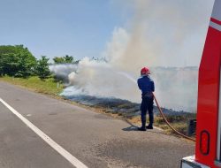 Jalur Tol Tertutup Asap Kebakaran Ilalang, PPTR Bagikan Tips Hadapi Kondisi Ini