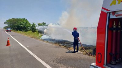 Jalur Tol Tertutup Asap Kebakaran Ilalang, PPTR Bagikan Tips Hadapi Kondisi Ini