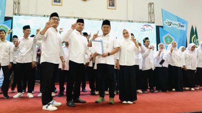 Ribuan Kader Muda NU Rekan-Z Deklarasikan Dukungan ke Ischak-Kholid