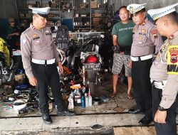 Polres Tegal Kota Sambangi Bengkel dan Paslon