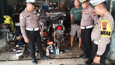 Polres Tegal Kota Sambangi Bengkel dan Paslon