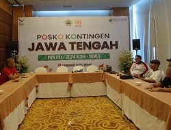 Ketua KONI Brebes Sambangi Posko Kontingen Jateng PON di Sumut