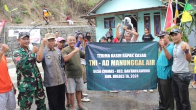 Sumur Resapan TNI AD Selesai Dibangun, Warga Ciomas Brebes Terbebas dari Krisis Air Bersih