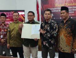 KPU Tetapkan Tiga Pasangan Calon Pilwalkot Tegal