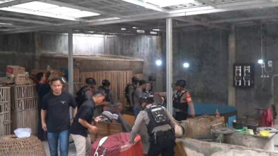 Polisi Gerebek Dua Arena Judi Sabung Ayam