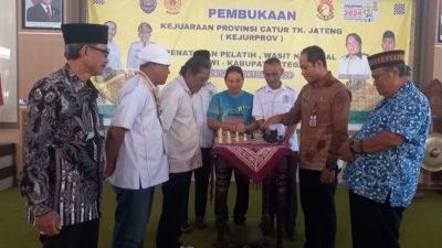367 Atlet Berlaga di Kejurprov Catur Jateng 2024
