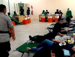 Donor Darah HUT ke-73 Humas Polri di Bumiayu, Jumlah Pendonor Lampaui Target