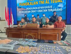 Lanal Tegal Tangkap Pengedar Obat Terlarang Jaringan Aceh