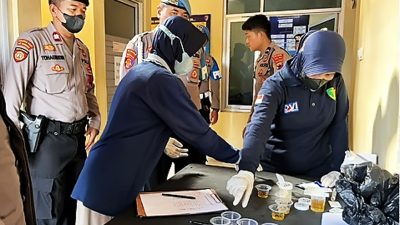 Puluhan Polisi Polres Tegal Kota Mendadak Dites Urine