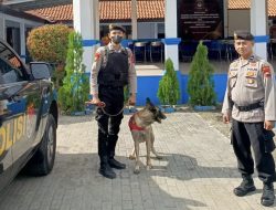 Terjunkan Anjing Dalmas, Jaga Kantor Kecamatan
