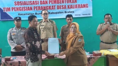 Pemdes Kalierang Buka Seleksi Tiga Jabatan Perangkat Desa