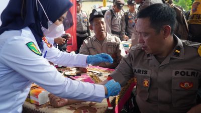 Polres Tegal Periksa Perlengkapan dan Kesehatan Personel Pengamanan TPS