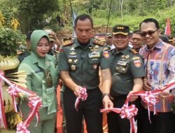 Dua Jembatan Gantung Merah Putih Diresmikan Pangdam IV Diponegoro