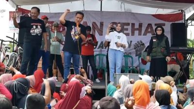 Ribuan Pendukung Andika – Hendi dan Mansur – Bobby Ikuti Jalan Sehat 