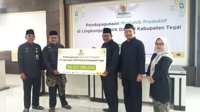 Baznas Salurkan Bantuan Modal Rp 637 Juta Untuk Guru Wiyata Bakti dan Penjaga Sekolah