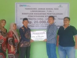 KPH Pekalongan Barat Salurkan TJSL Untuk Pencegahan Stunting di Desa Lebaksiu Kidul