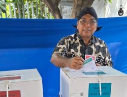 Nyoblos di TPS 21, Mas Uyip Optimistis Menang 54 Persen