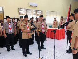 Ketua Kwarcab Tegal Lantik Pengurus Saka Bina Sosial